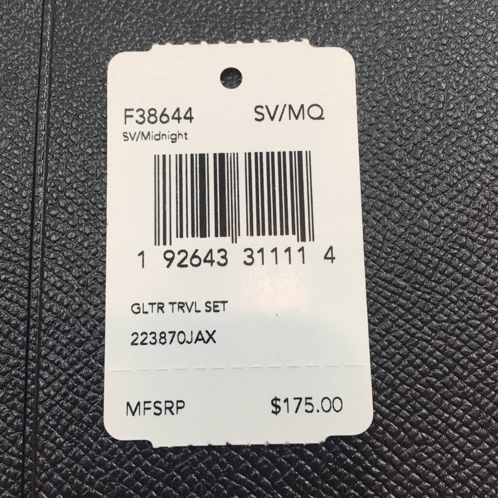 Coach Blue Glitter Passport Wallet & Luggage Tag - Picture 5 of 5